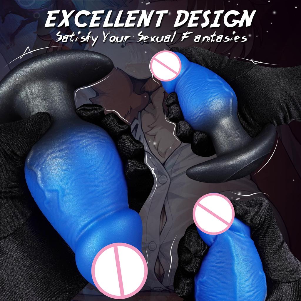Simulated Mushroom Head, Oversized Anal Plug  Wearing Fake Penis  Male and Female Anal Expansion  Irregular Shaped Penis  SM Sexual Products
