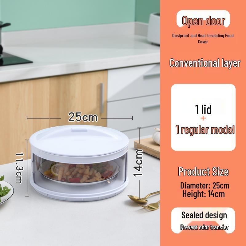 Multi-layer Insulated Food Cover: Dustproof, Fresh-keeping Plastic Storage for Leftovers