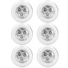 6PCS Cabinet Door Touch Control Light LED Hydraulic Hinge Closet Lights for Indoor Outdoor Furniture