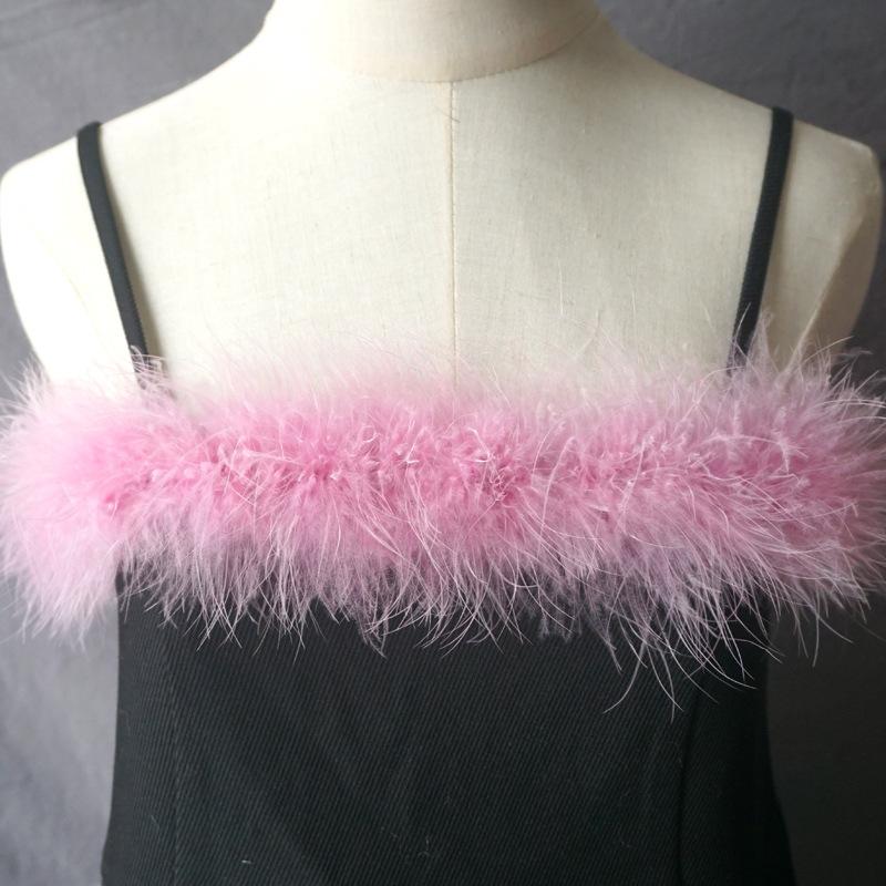 Full Fluff Strips, Turkey Hair, Plush Feather Strips, Headdress, Ornament, Decorative Feather Material, Clothing Accessories