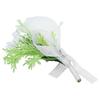 Artificial Flower Wedding Corsage Groom Bride Boutonniere Brooch Wedding Party DecorMilky White