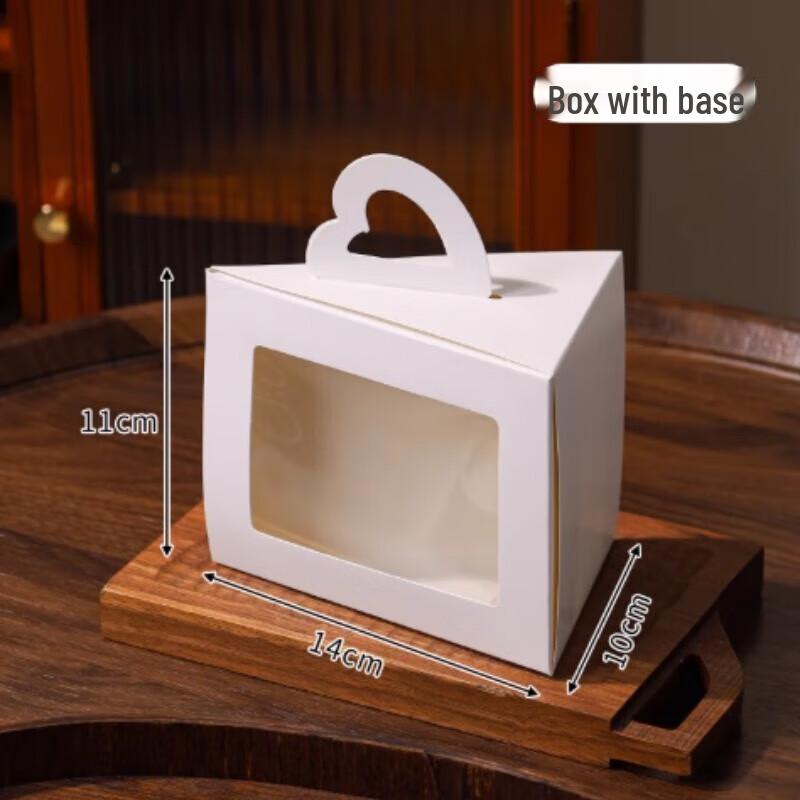 Sanbile Triangle Cake Box with Large Window 100 Sets