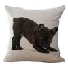 Federa in Lino Cartone Animato Bambini Piccolo Animale Copricuscino Schienale Federa Quadrata Gushen Cuscino Decorativo