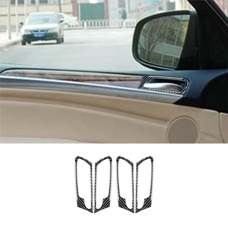 Carbon Fiber Car Interior Central Control Gear Shift Panel Trim Cover Stickers For BMW X5 E70 X6 E71 2008-2013 Car Accessories