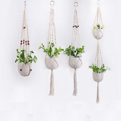 Handmade Macrame Plant Hanging Baskets Flowerpot Holder Balcony Courtyard Garden Wall Decoration Plant Hanger