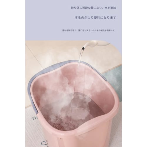 Xiraivke Foot Bath Bucket, Foot Bath, Deep Bucket, Foot Washing Basin for Above Knees and Calves, Warm, Plastic, Massage, Plus, Thick, Home Health Buc