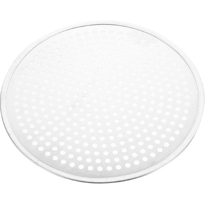 Luxshiny Pizza Pan with Holes Pizza Tray Aluminium Alloy Pizza Pan 12inch Round Pizza Baking Sheet Oven Tray Pizza Crisper Pan Perforated Pizza