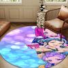 Kpop cartoon Round Rug for Livingroom,Bedroom, Palyroom, Chair Rug, Area rug, Circle Carpet, Large Size Fan Christmas gift