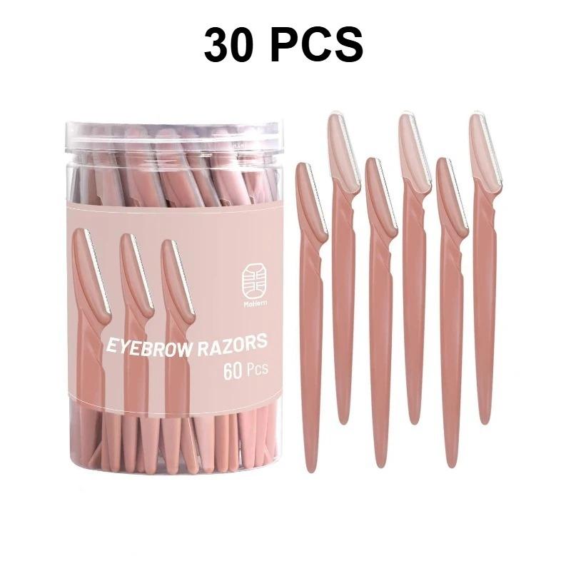 3/30/40Pcs Eyebrow Trimmer Makeup Beauty Tools Safe Eye Brow Razor Face Body Hair Removal Shaver Blades Eyebrows Shaping Knife