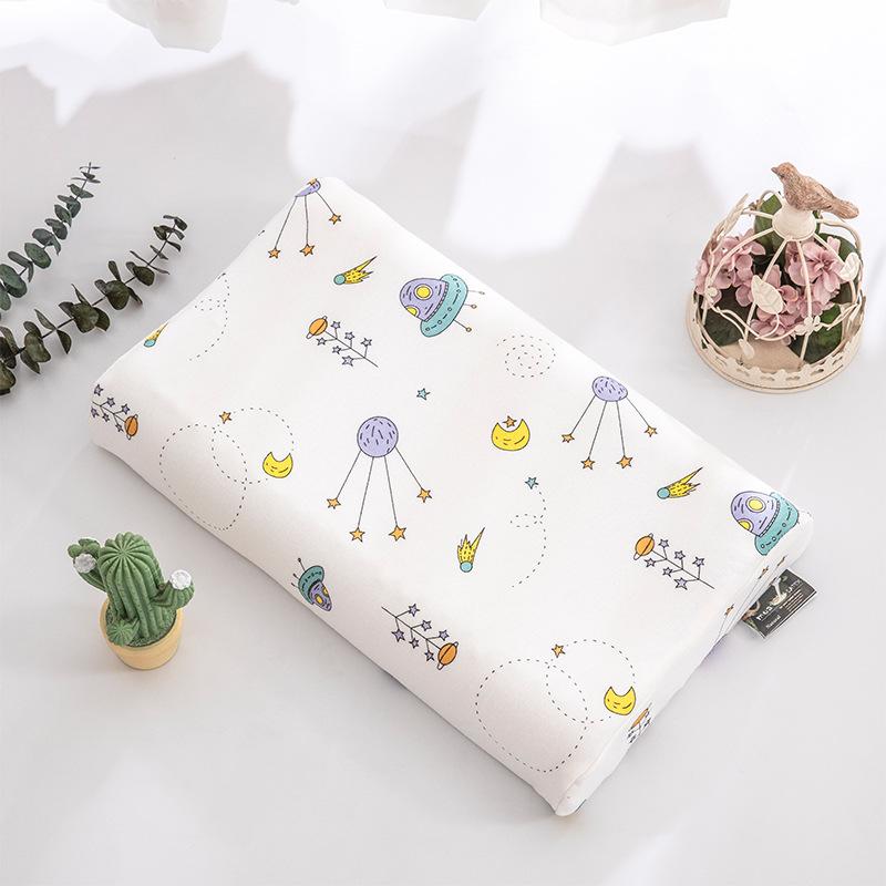 Child Cotton Latex Pillow Cover Kid Memory Foam Pillowcase Baby Cushion Cover 27x44/30x50cm Latex Pillow Case Cover for Bedroom