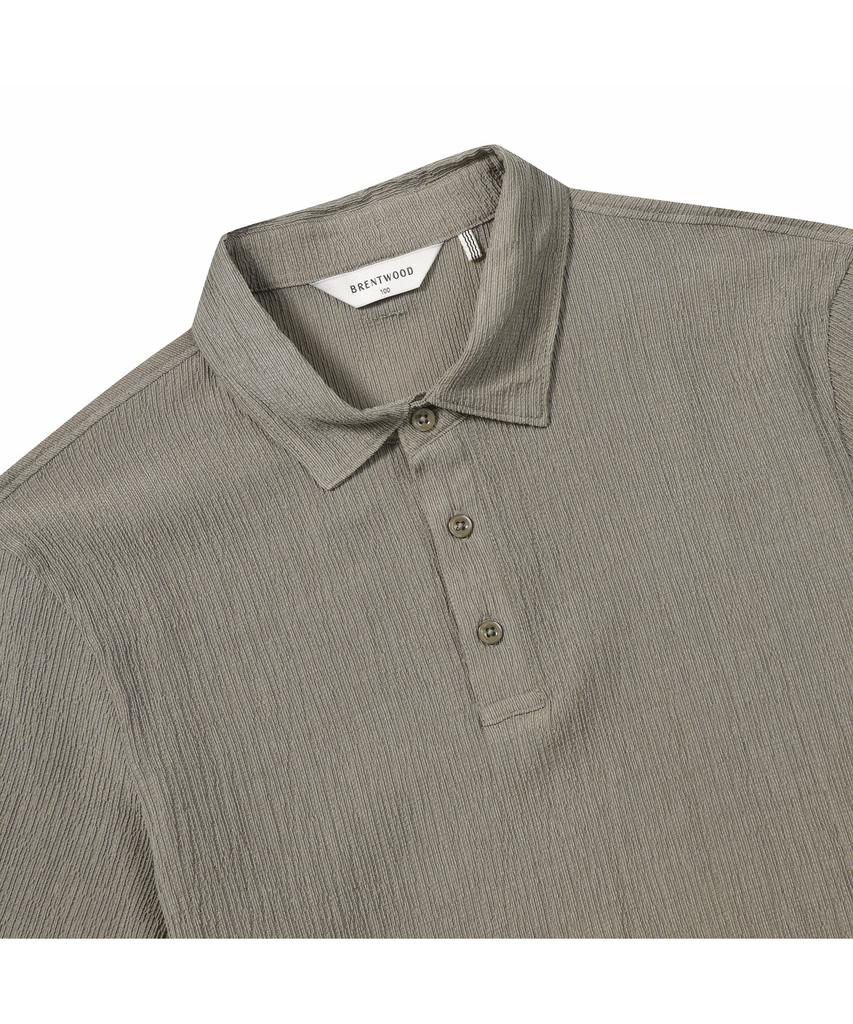 BRENTWOOD [Very Comfortable] Crease Polo Neck T-Shirt Brtam26911Bex
