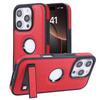 PU Leather Hidden Folding Stand Phone Case For iPhone 16 15 11 12 13 14 Pro Max Shockproof Bumper Protective Back Cover