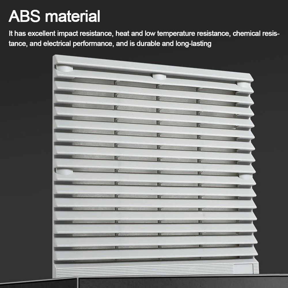 ABS Shutters Fan Grille Without Fan Dust-proof Louver Cabinet Ventilation Filter