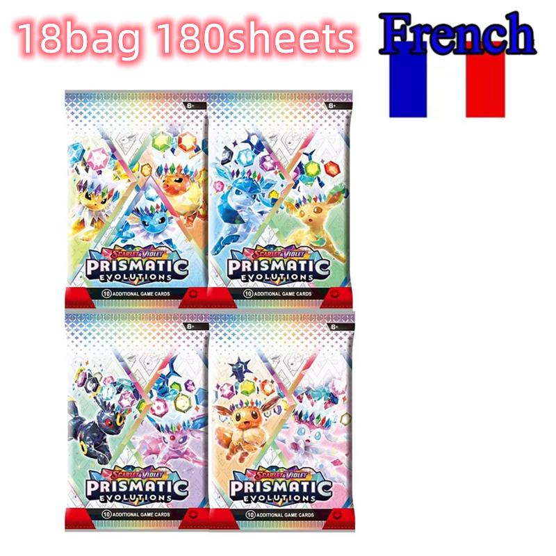 

180/360Pcs/Playset Pokémon French Card Lost Origin Astral Radiance SCARLET VIOLET 151 Prismatic Evolutions Booster Transaction Card