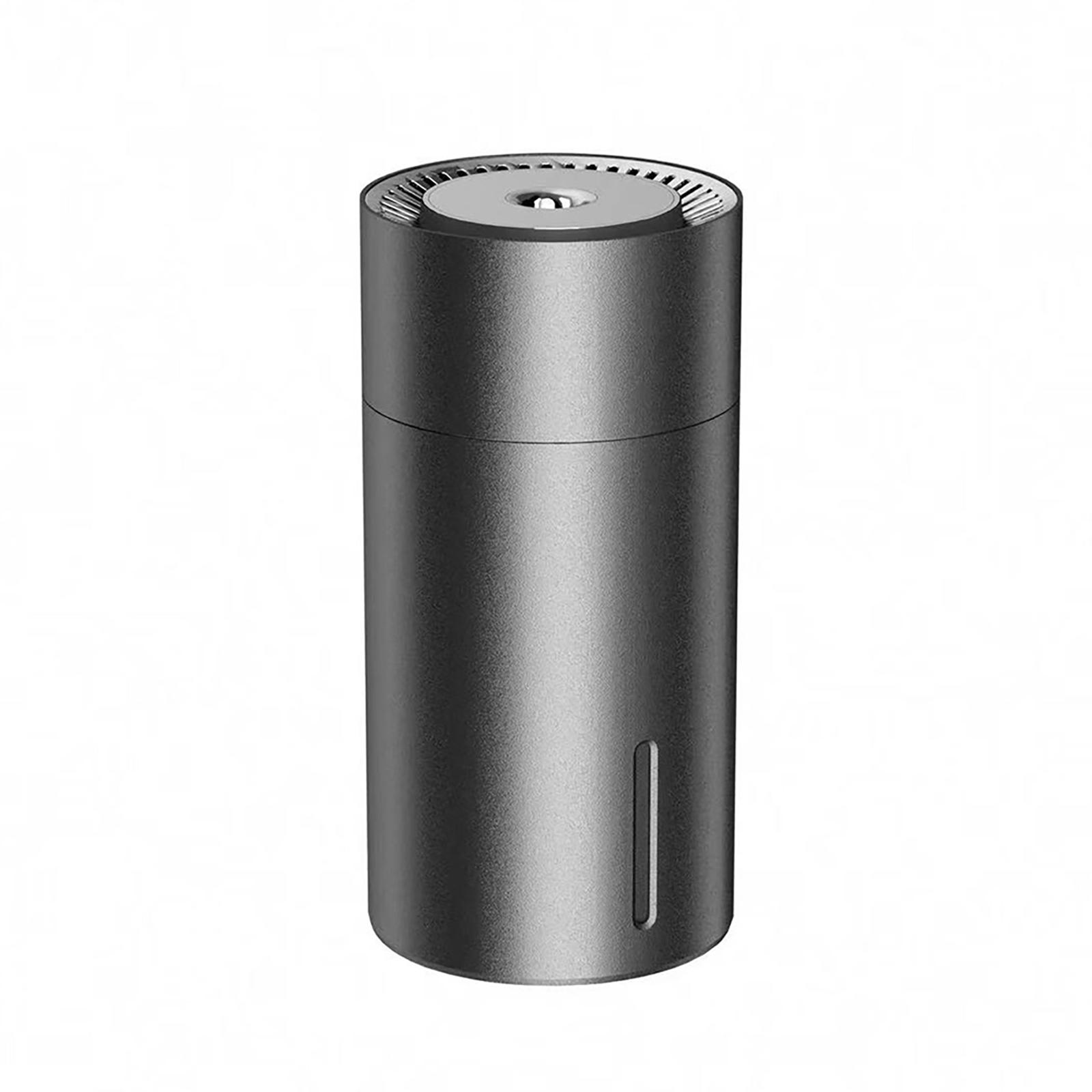 

Car Diffuser Humidifier With Colorful Light 25db Super Quiet USB Powered Aromatherapy Essential Oil Diffuser For Home Gift Silver gray-plug-in