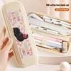 Layered Cartoon Pencil Case for Girls & Boys - Large Capacity School Stationery Bag