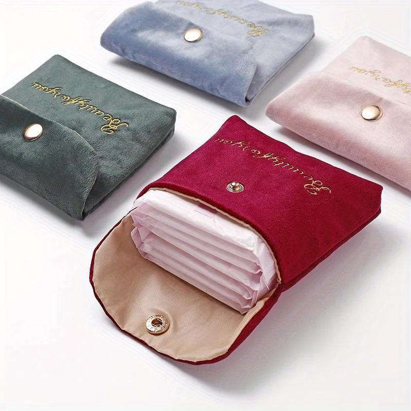 Women Cute Tampon Storage Bag Napkin Sanitary Pad Pouch Coin Purse Lipstick Earphone Organizer Case Credit Card Holder Bags