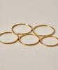 Novice Tokyo Slim Ring 5-Set Thin Ring 5 Set [Stainless] / Gold