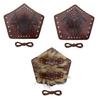 Leather Gauntlet Wristband Medieval Bracers Wrist Band Faux Furs Buckle Bracer Arm Armors Halloween LARP Cosplay Costume