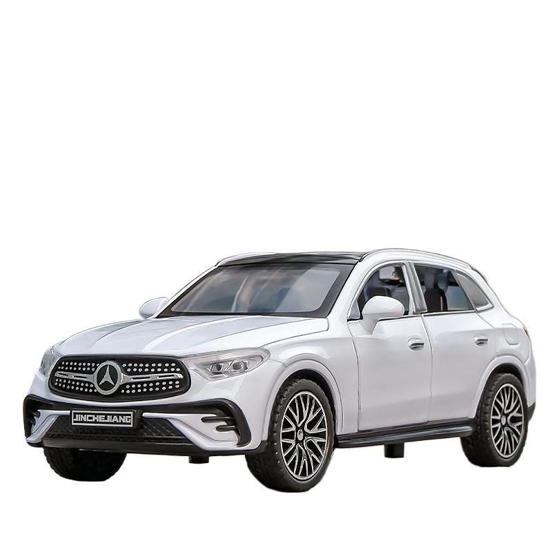 

1/32 Benz GLC400 SUV GLC Модель автомобиля из сплава Звук и свет Инерционный Детская игрушка Коллекционные предметы Подарок на день рождения белый