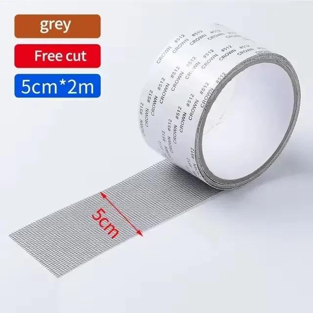 Window Screen Repair Tape Self Adhesive Mesh Tape Net Door Fix Patch Anti Insect Mosquito Mesh Broken Holes Repairing