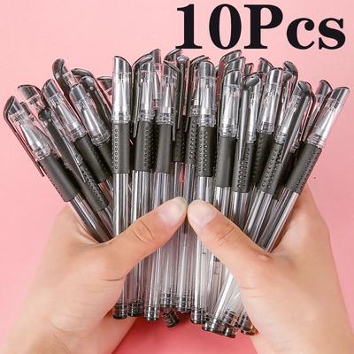 10Pcs Glattes Schreiben Test Roller Zeichen Gel Ink Pen Mode Schule Büro Liefert Praktische Schreibwaren