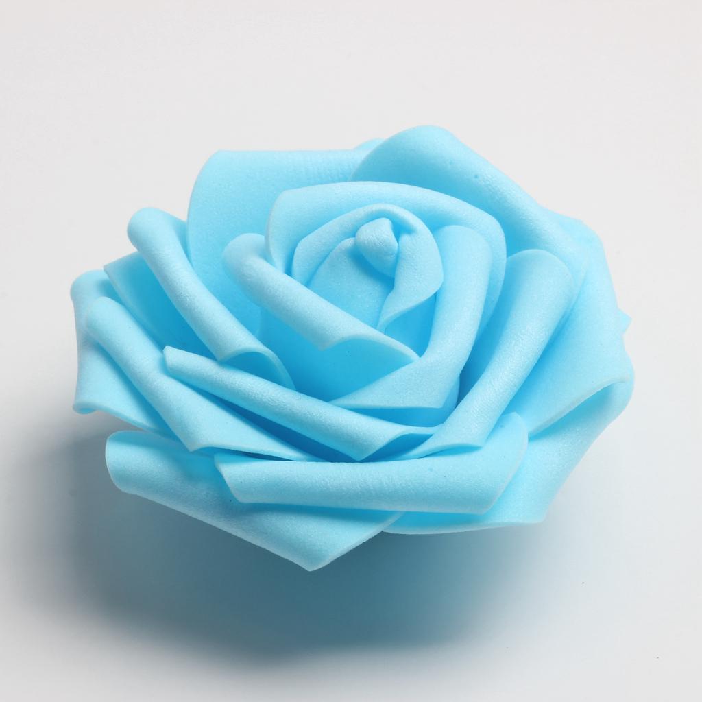 100pcs PE Foam Rose Flower Heads Artificial Rose Flowers 8cm White ...