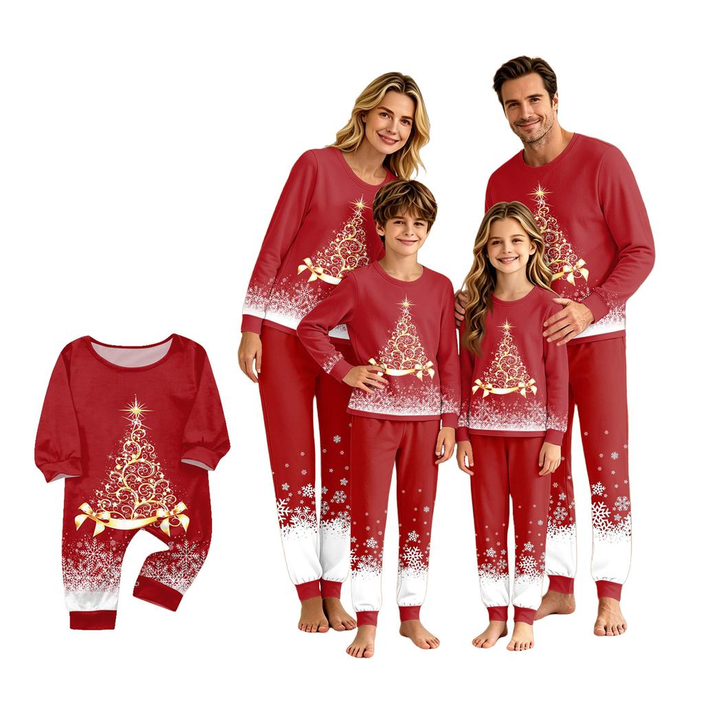 Christmas Matching Family Loungewear Set with Holiday Print for Women, Men and Kids