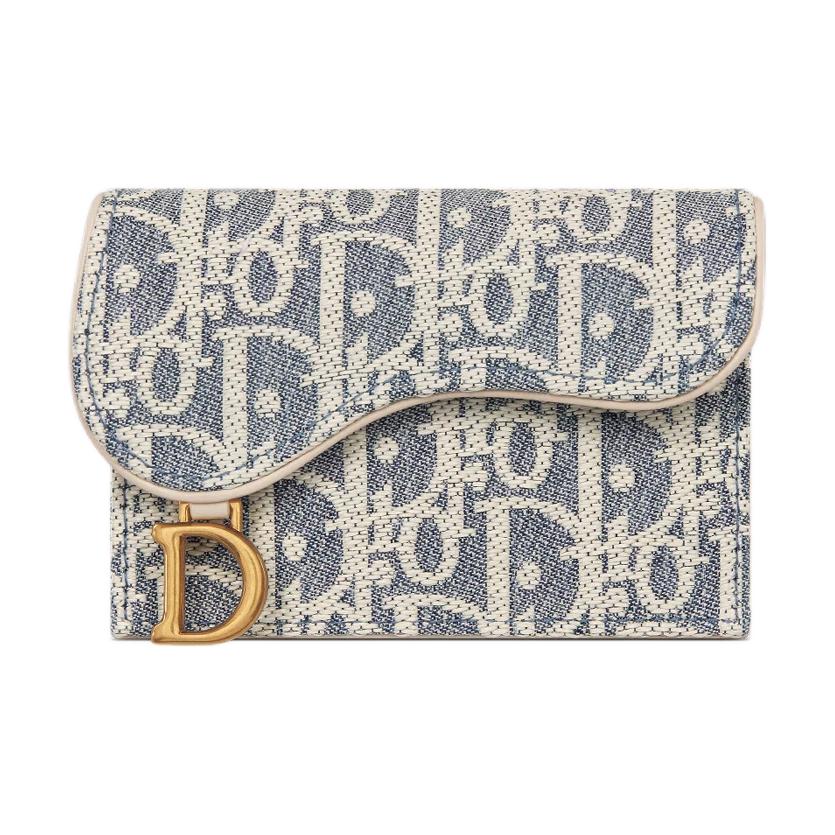 

Dior Saddle Bloom Metal D Pendant Flap Closure Leather Card Holder Women Card Holder Blue S5611CDFD-M925 Basic Set (Bag+Dust Bag)