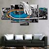 5pcs Wall Art Pictures Home Decor Hand Plate DJ Music Console Instrument Canvas Painting for Night Club Decoration Unframed