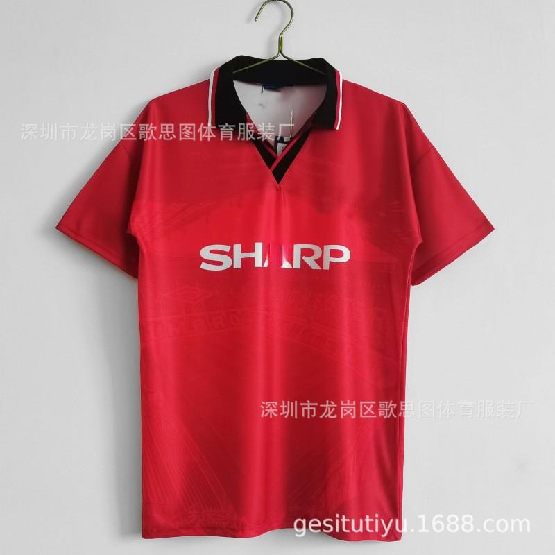 Retro Football Jersey Men Vintage Soccer Shirt Sports Training Top