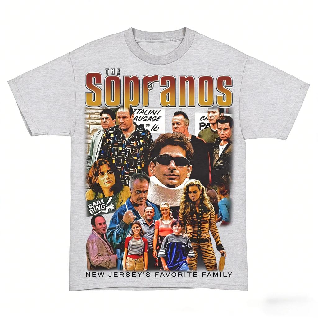 The Sopranos Family TShirt Unisex Summer Short Sleeve Tees Retro Streetwear Y2k T-shirt Casual Comfortable Tops Shirt