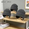 Cycling Ear Protection Winter Warmth Hat for Men Plush Knitted Hat Peaked Cap Fashion Fur Lined Hooded Hats Outdoor Earmuff