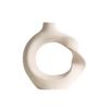 Elegant Ceramic Twisted Flower Vase - Home Decoration Creative Round Pottery Luxury Holder