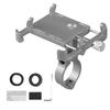   Anti-slip     Phone Holder Mount Aluminum Bike Handlebar Mobile Phone Holder Handlebar Clip Stand for 3.5-6.2inch Smart Mobile Phon