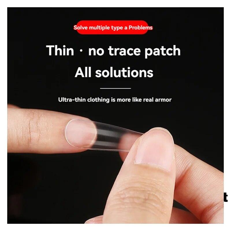 120pcs The New Transparent Semi-frosted Nails Are Fully Fitted With Light Weight Folding Seamless Nails To Extend Fake Nails