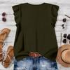 Women V Neck Short Sleeve Button Down Blouse Casual Loose Fit Top Lightweight Summer Office Shirt