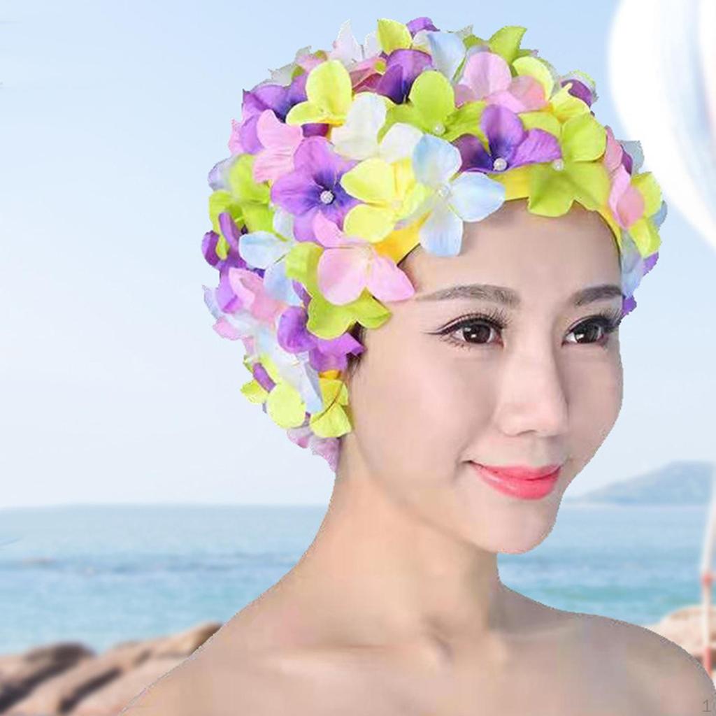 Czepek pływacki Blossom - wzór Petal dla kobiet