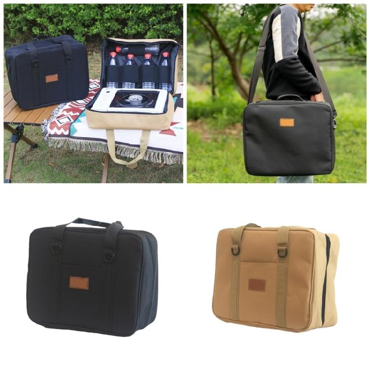 Gas Stove Canister Pot Carry Bag Double Layer Camping Gas Tanks Storage Bag Outdoor Cassette Stove Gas Tanks Storage Bag