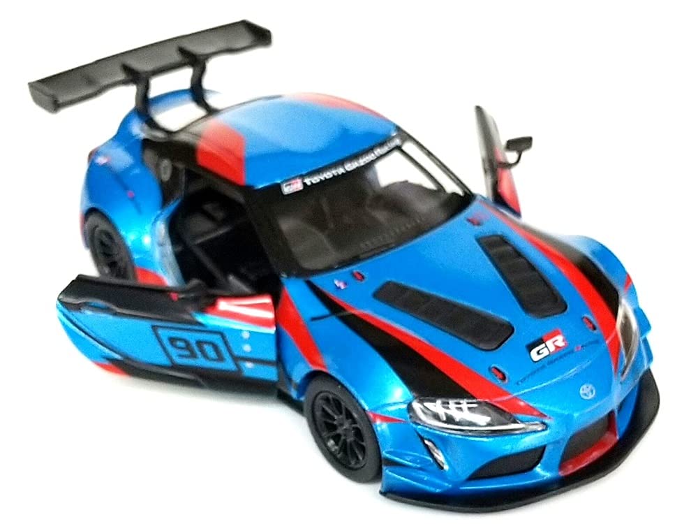 Kinsmart Toyota GR Supra Racing Concept Scale Diecast Model Car Blue 1/36 (pull-back Car) /