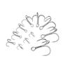 15pcs Bright Tin Barbed Lure Hooks Blood Slot Three Anchor Hooks Saltwater Freshwater Reinforced Three Fish Hooks for Angling