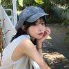 Washed Cloth Denim Octagonal Hat Head Circumference Cloud Hat Casual Denim Beret  Girl