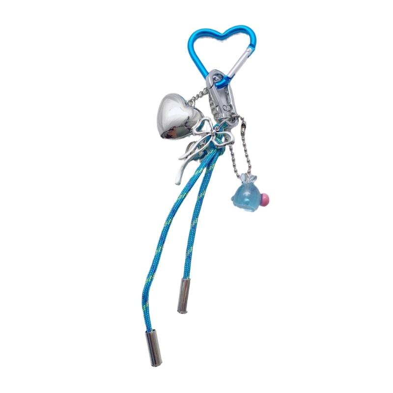 

Брелок із бантом у вигляді сердечка. Брелок для телефону. Знімний ремінь для телефону. Брелок із метеликами. Стильні прикраси для сумки-гаманця. 1