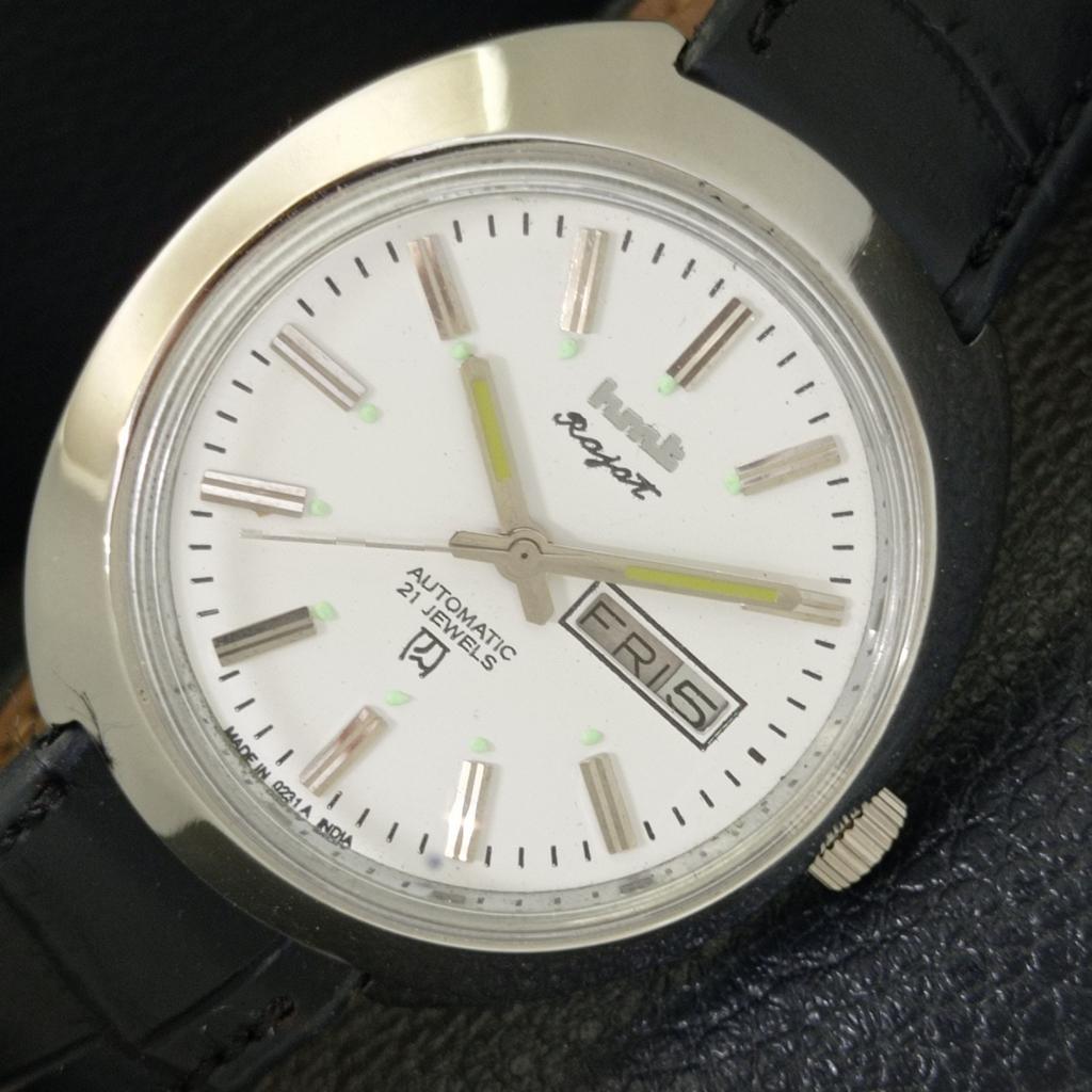 

ВИНТАЖНЫЕ МУЖСКИЕ АВТОМАТИЧЕСКИЕ ЧАСЫ HMT RAJAT 6501 С БЕЛЫМ ЦИФЕРБЛАТОМ a702090-5 R208-a702090