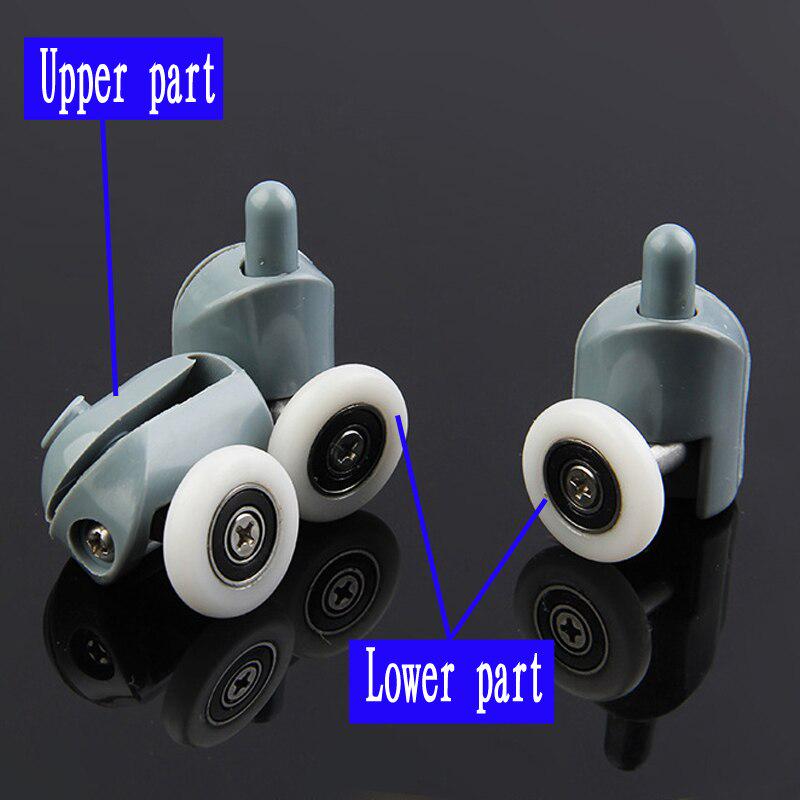 8pcs/set Shower Rooms Cabins Pulley Shower Room Roller /Runners/0Wheels/Pulley