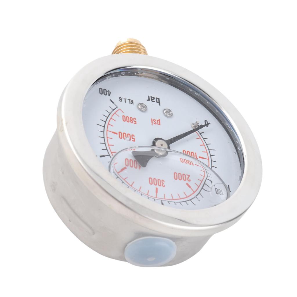 0‑400BAR 0‑ 0PSI G1Celsius4 68mm Hydraulic Pressure Measuring Gauge, Water Pressure Measuring, Hydraulic Pressure Measuring