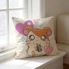 Cute cartoon character T-Trotting H-Hamtaro  Pillow Case Square Double-Sided Sofa Cushion Cover Bedroom Bedside Pillow