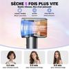 Sèche-cheveux - WENZYLIQUOX - Sans Dégâts Chaleur - 160000 tr/min - 500M ions négatifs - 1600W