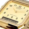 Casio Vintage Series Quartz Dual Overseas Model ANA-DIGI Watch, AQ-230GA-9BMQ, Unisex, Time, Gold, [Used]