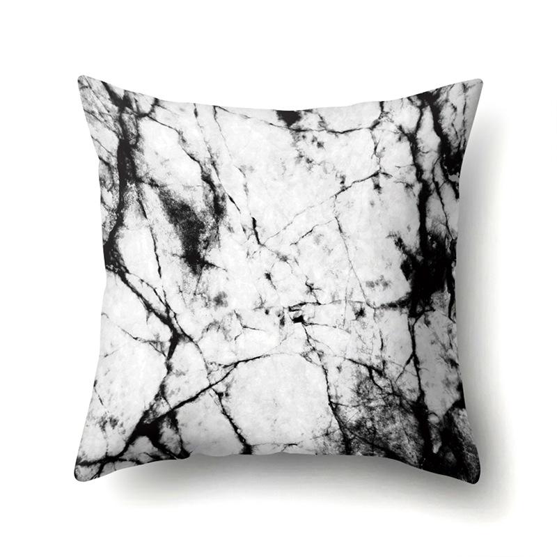 Polyester Pillow Case Automobile Decoration Home Printed Pillow Case Waist Cushion Cover Car Cushion Head Cushion Cover